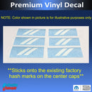 Dodge Rhombus Center Cap Overlay Decals - 23-25 Hornet