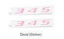 345 Fender Emblem Emblem Inlay Decal Stickers - 2023 Charger R/T