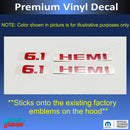 Hemi Emblem Overlay Decals (pair) - 08-10 Challenger SRT8