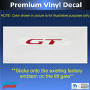 GT Emblem Overlay Decal - 2023-2025 Dodge Hornet GT