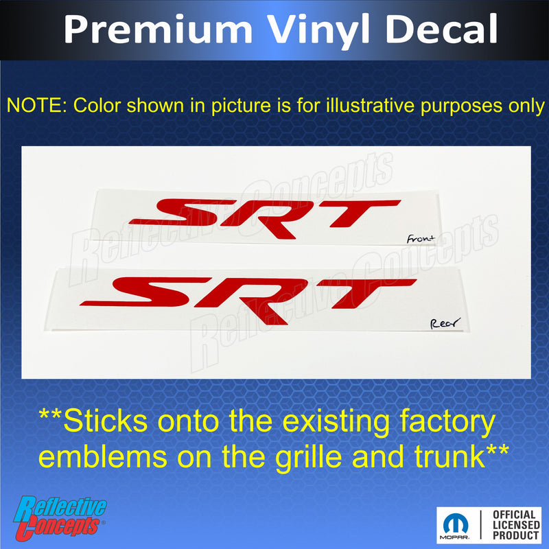 SRT Emblem Overlay Decal - Durango SRT, SRT 392