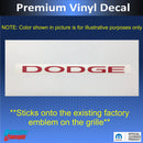 DODGE Grille Emblem Overlay Decal - 13-25 Durango
