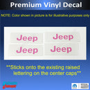 JEEP Center Cap Overlay Decals for Renegade