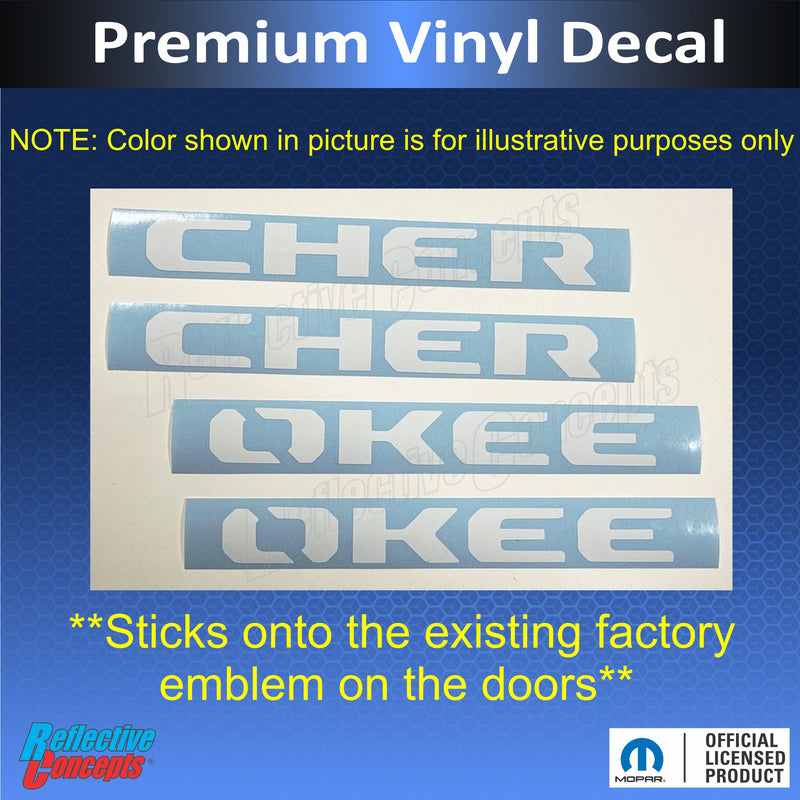 CHEROKEE Door Lettering 2026-2027 Jeep Cherokee