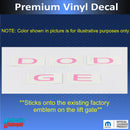 DODGE Liftgate Lettering Emblem Overlay Decal - 2014-2026 Durango