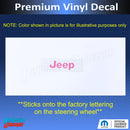 Steering Wheel Emblem Overlay Decal   - 11-17 Patriot