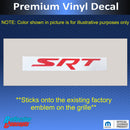 SRT Grille Emblem Overlay Decal  - 2006-2014 Charger SRT8