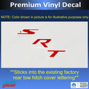 SRT Hitch Cover Inlay Decal  - 2012-2021 Grand Cherokee SRT