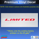 LIMITED Emblem Overlay Decal - 2014-2016 Durango