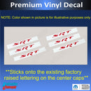 SRT Center Cap Overlay Decals for Durango SRT