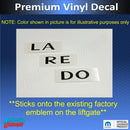 LAREDO Emblem Overlay Decal - 05-21 Jeep Grand Cherokee