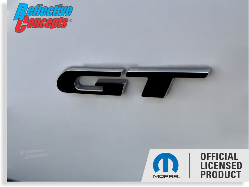 GT Fender Emblem Overlay Decals - 2017-2018 Dodge Challenger GT