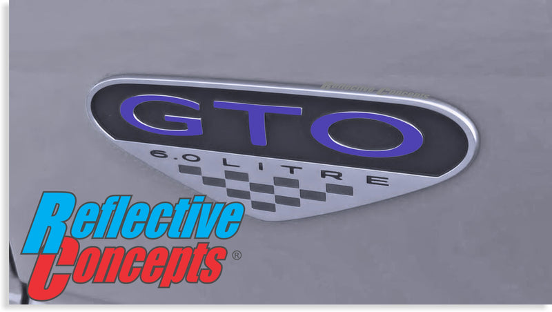 Fender Badge Lettering Overlay Decal - 04-06 GTO