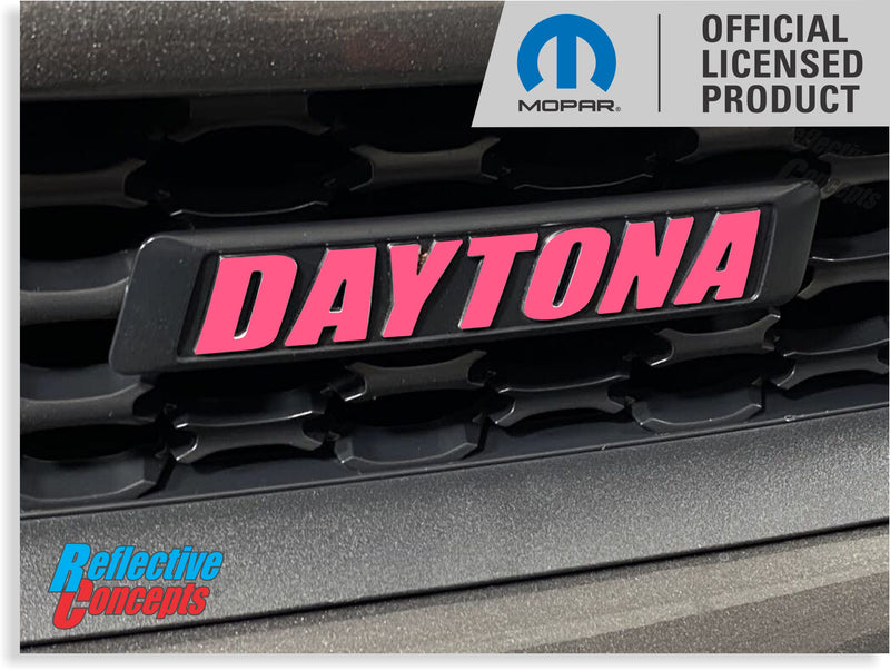 DAYTONA Grille Emblem Overlay Decal   - 17-23 Charger Daytona