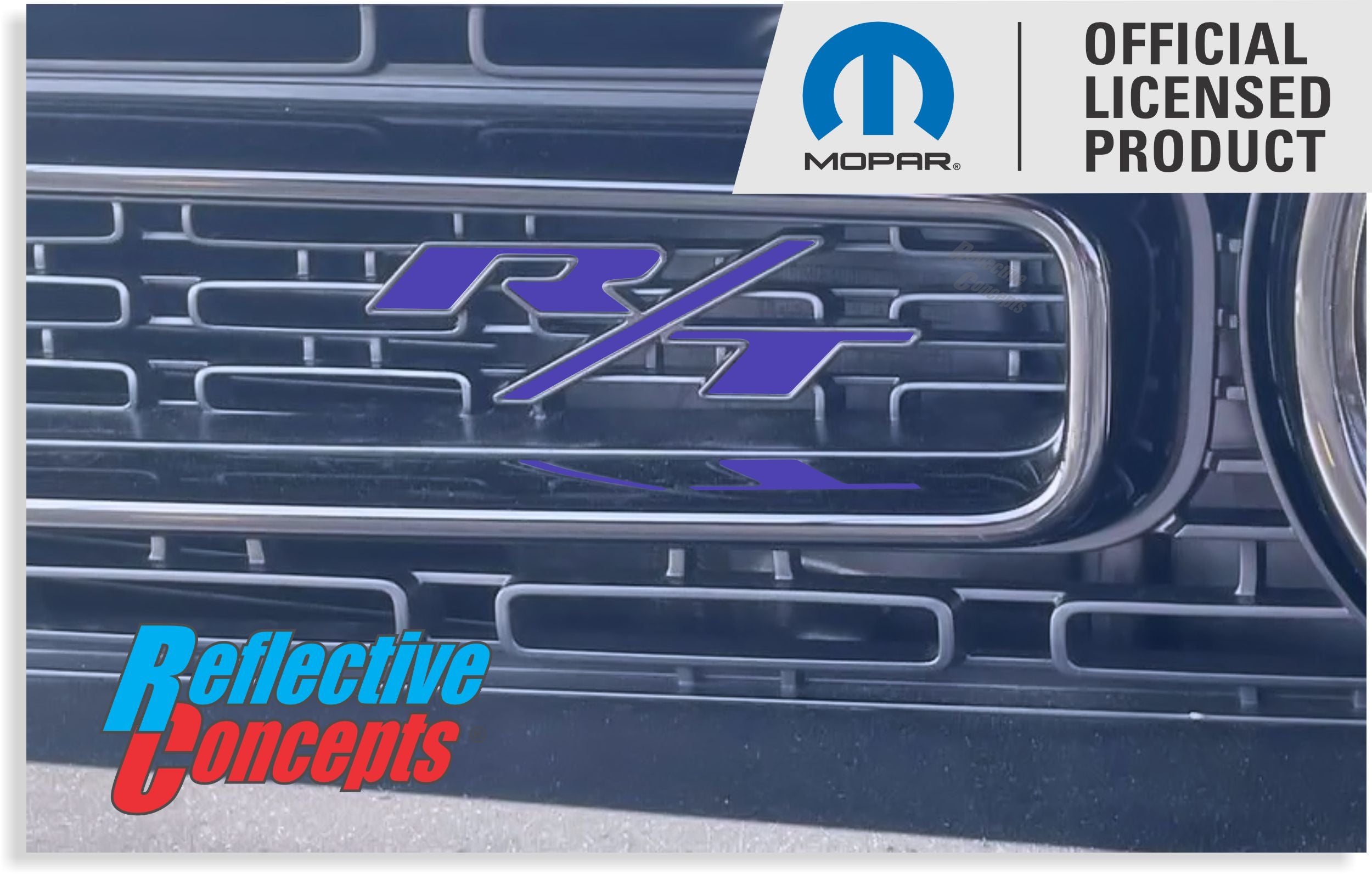 R/T Grille Emblem Inlay Decals Dodge Challenger R/T