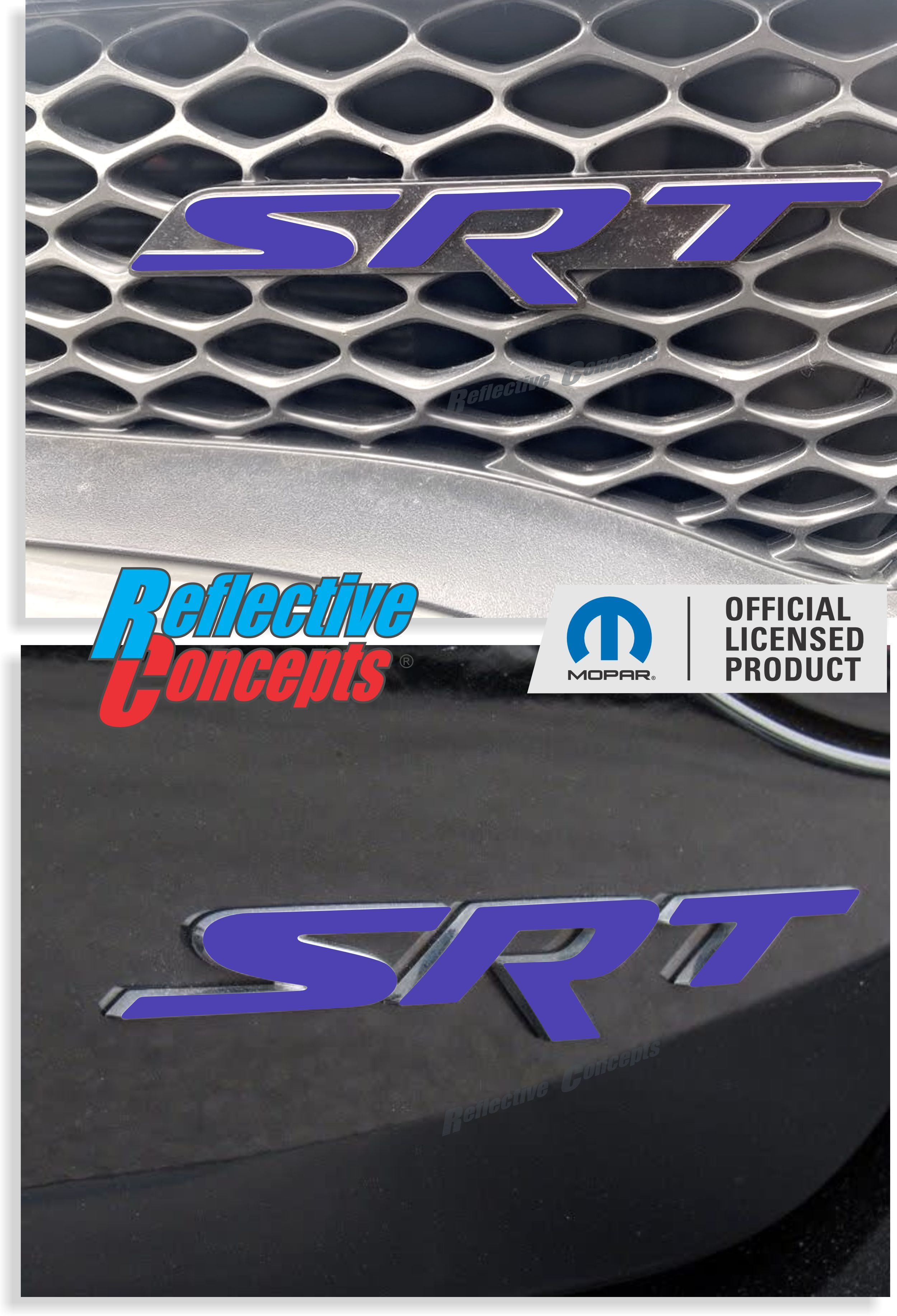 Srt Sticker SRT Grille Emblem Overlay Decal