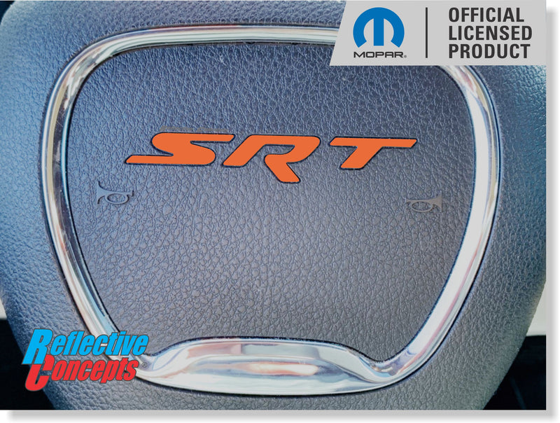 SRT Steering Wheel Emblem Overlay Decal   - 14-21 Grand Cherokee SRT