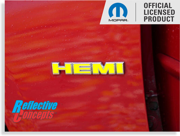 Hemi Emblem Overlay Decals (pair) - 09-10 Challenger RT