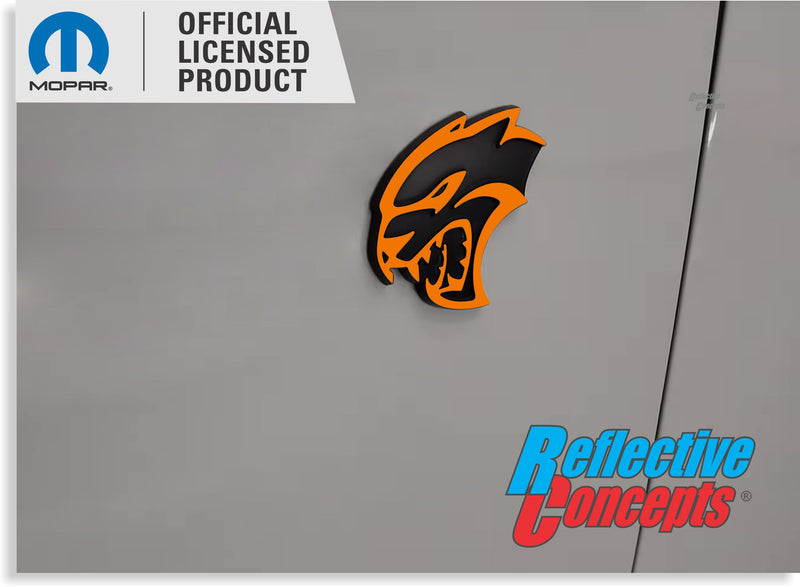 Hellcat Emblem Overlay Decals (pair) - 15-18 Challenger SRT Hellcat