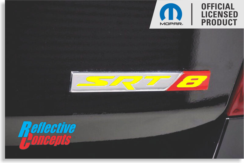 SRT8 Trunk Emblem Overlay Decal  - 2006-2013 Charger SRT8