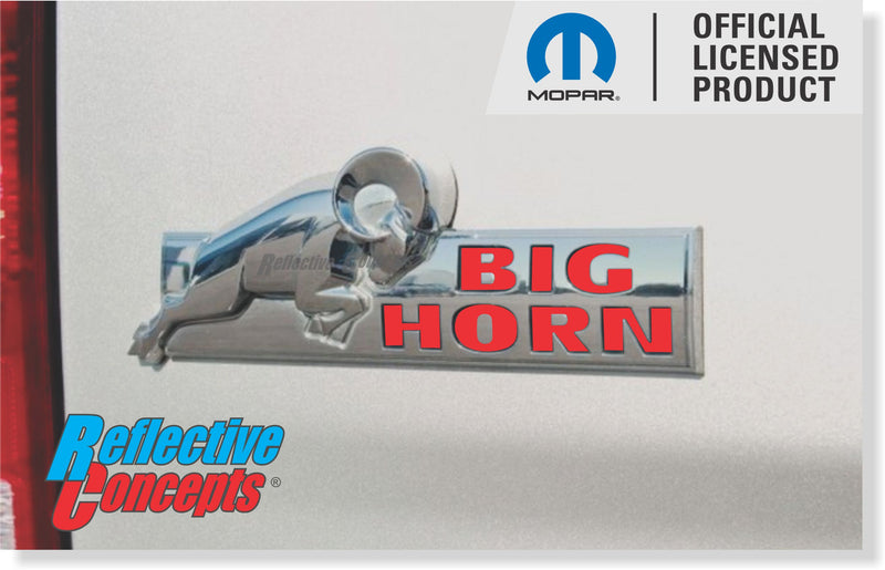 BIG HORN Tailgate Emblem Overlay Decals   - 2019  Ram Big Horn Classic