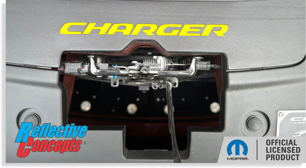 CHARGER Radiator Cover Lettering Overlay Decal