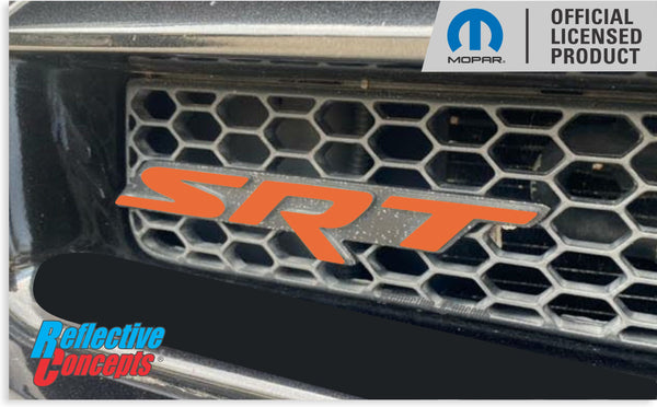 SRT Grille Emblem Overlay Decal  - 2006-2014 Charger SRT8