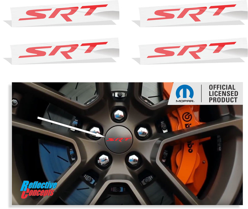 SRT Center Cap Overlay Decals for Challenger SRT