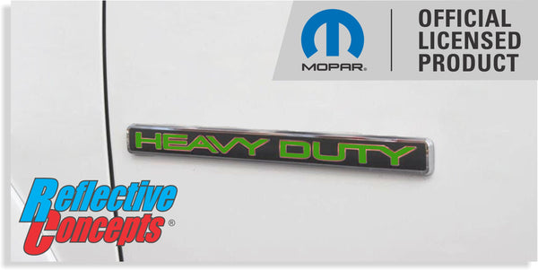 HEAVY DUTY Door Emblem Overlay Decals   - 2013-2018 Ram 3500