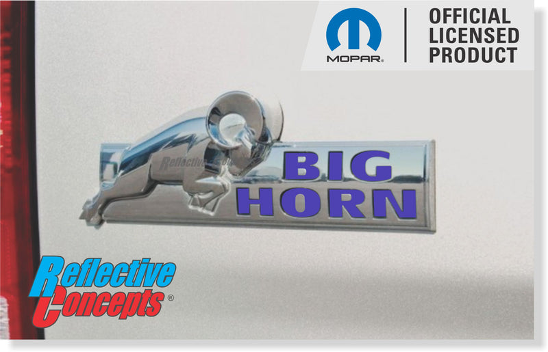 BIG HORN Tailgate Emblem Overlay Decals   - 2013-2018 Ram Big Horn