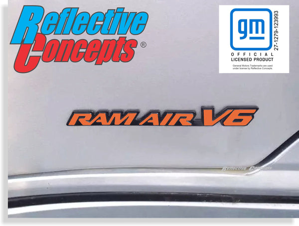 RAM AIR V6 Badge Overlay Decal - 99-05 Grand Am