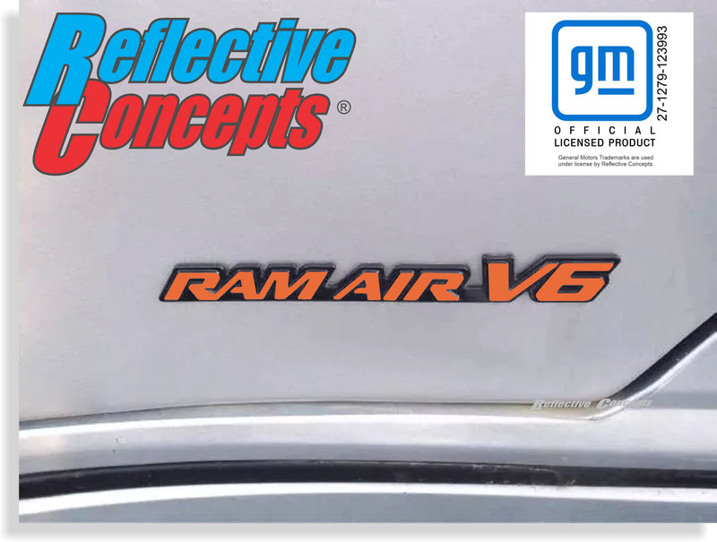 RAM AIR V6 Badge Overlay Decal - 99-05 Grand Am