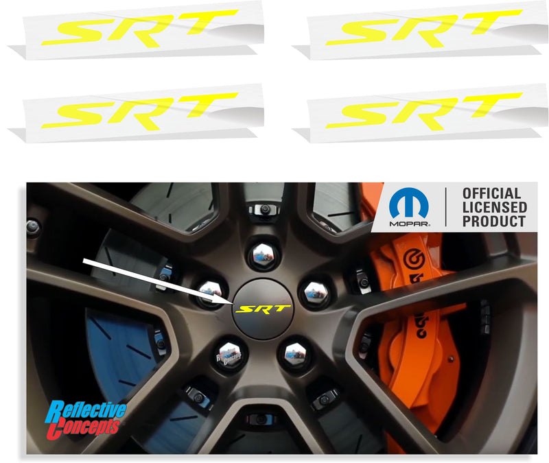 SRT Center Cap Overlay Decals for Grand Cherokee SRT