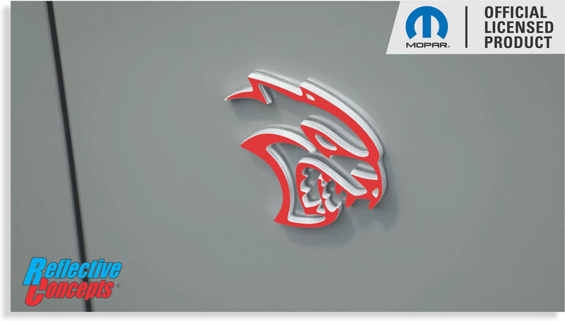 Hellcat Emblem Overlay Decals (pair) - 19-23 Challenger SRT Hellcat