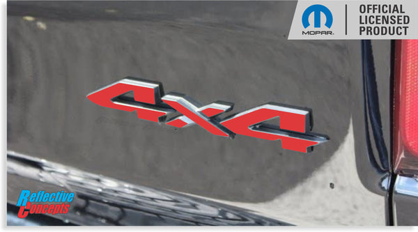 4x4 Emblem Overlay Decal - 2019-2024 Ram