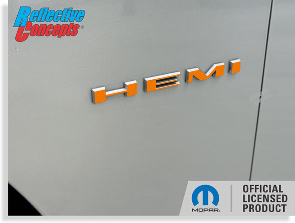 Hemi Emblem Overlay Decals (pair) - 2020-2023 Challenger RT