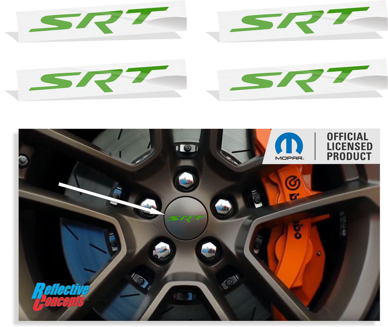 SRT Center Cap Overlay Decals for Charger SRT