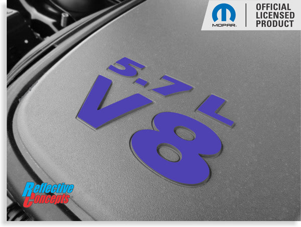 5.7L V8 Engine Cover Letter Overlays - 09-23 Challenger R/T