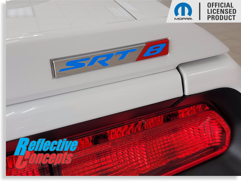 SRT8 Trunk Emblem Overlay Decal  - 2008-2014 Challenger SRT8