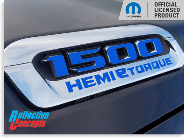 1500 HEMI eTORQUE Hood Emblem Decals