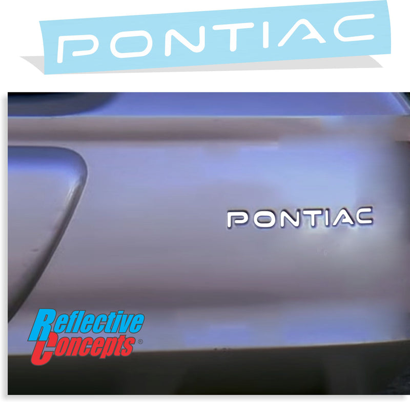 Rear Bumper PONTIAC Lettering Inlay Decal - 00-03 Bonneville