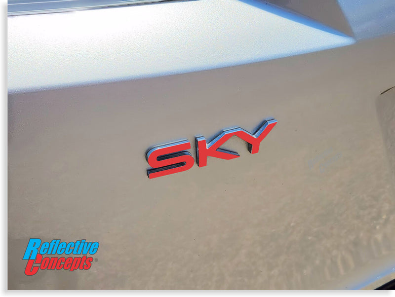 SKY Emblem Overlay Decal - 07-09 Saturn Sky