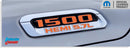 1500 HEMI 5.7L Hood Emblem Overlay Decals