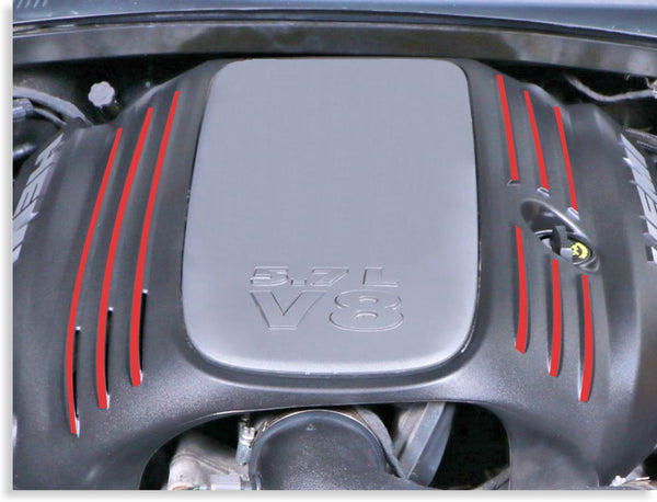 Engine Cover STRIPE Decals - Magnum 5.7L
