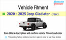 Tailgate JEEP Emblem Overlay Decals  - 2020-2025 Gladiator