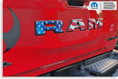 RAM Tailgate Emblem Overlay Decal   - 2019-2025 Ram 1500 Rebel