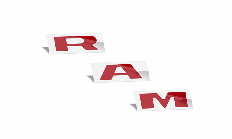 RAM Tailgate Emblem Overlay Decal   - 2023 Ram 2500 Rebel