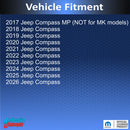 Jeep Emblem Overlay Decals   - Jeep Compass MP 2017-2026