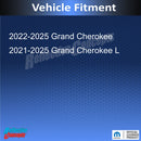 OVERLAND Emblem Overlay Decal - 2022-2025 Grand Cherokee Overland