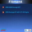 HEMI Fender Emblem Overlay Decal Stickers - 2020-2026 Durango R/T